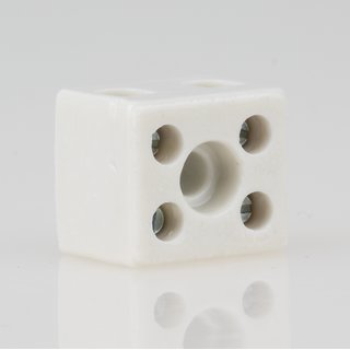 Porzellan Lüsterklemme weiß 2-polig 4 mm²