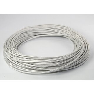Textilkabel Stoffkabel weiß 1-adrig 1x0,75mm²...