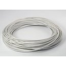 Textilkabel Stoffkabel wei 1-adrig 1x0,75mm...