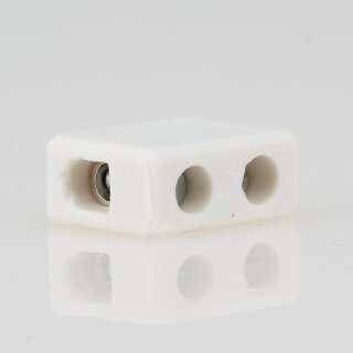 Porzellan Lüsterklemme 1-polig bis 4mm² – hitzebeständig bis 350 °C
