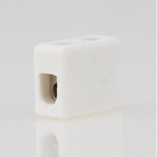 Porzellan Lüsterklemme weiß 1-polig 4 mm²