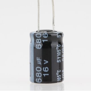680uF 16V Elko Elektrolytkondensator Radial 105 10x15mm