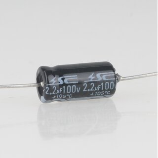 2,2uF 100V Elko Elektrolyt-Kondensator Axial 85 5x11mm