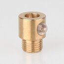 M10x1 Klemmnippel Zugentlastung aus Metall Messing roh...