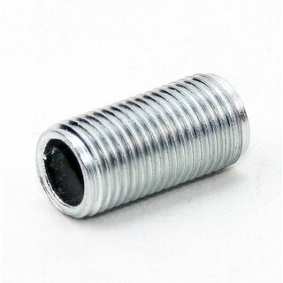 M10x1 Lampen-Gewinderohr Metall verzinkt &ndash; 45 mm Lnge, Auengewinde, fr Lampen- und Leuchtenbau