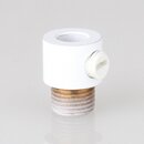 M10x1 Klemmnippel Zugentlastung aus Metall Wei mit...