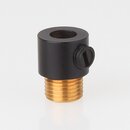M10x1 Klemmnippel Zugentlastung aus Metall Schwarz mit...