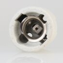 E14 Porzellan-Aufbau-Lampenfassung, einteilig mit Befestigungslöchern – 250V/2A
