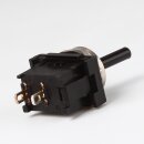 Lampen Einbau-Kippschalter schwarz – 1-polig, EIN/AUS, 6A / 250V, Ø 12 mm, Lötanschluss