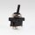 Lampen Einbau-Kippschalter schwarz – 1-polig, EIN/AUS, 6A / 250V, Ø 12 mm, Lötanschluss
