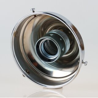 Lampenschirm Glashalter 110x65mm verchromt mit E27 Fassung