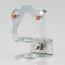 M13 Leuchten-Aufhänger – Pendelrohr-Aufhänger aus Stahlblech mit Erdung und Klemmbefestigung