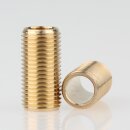 M10x1 Lampen-Gewinderohr Messing roh – 20 mm...