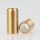 M10x1 Lampen-Gewinderohr Messing roh &ndash; 20 mm Lnge,...