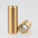 M10x1 Lampen-Gewinderohr Messing roh &ndash; 25 mm Lnge,...