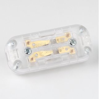 Schnurschalter Schnur-Zwischenschalter transparent 60x26mm 250V/2A für Flachkabel und Rundkabel