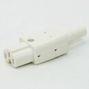 Heigertekupplung gerade wei / elfenbein 250V/10A...