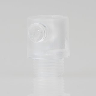 Zugentlaster Kunststoff transparent mit M10x1x7 Aussengewinde