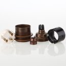 E27 Vintage Metall Lampenfassung antik fume mit...