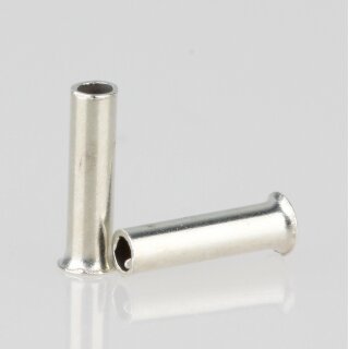 Aderendhülsen unisoliert aus Metall 1,8 x 6 mm – für 0,75 mm² Kabelquerschnitt – 100 Stück