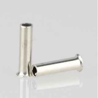 Aderendhlsen unisoliert aus Metall 1,8 x 6 mm &ndash; fr 0,75 mm Kabelquerschnitt &ndash; 100 Stck