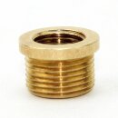 Reduzier Trompetennippel Gewinde-Adapter 15x10mm Messing M13x1 AG auf M10x1 IG ohne V-Schutz