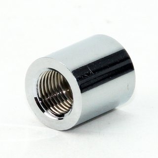 Reduzier-Muffe Gewinde-Adapter verchromt M13x1 Innengewinde auf M10x1 Innengewinde