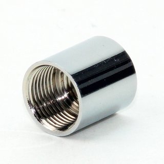 Reduzier-Muffe Gewinde-Adapter verchromt M13x1 Innengewinde auf M10x1 Innengewinde