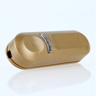 Universal Schnurdimmer gold fr 220-240V LED 4-25W, Glh- und Halogen 4-150W