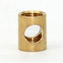 Auslass-Muffe Gewinde-Adapter Messing roh M10x1...