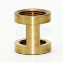 Auslass-Muffe Gewinde-Adapter Messing roh M13x1...