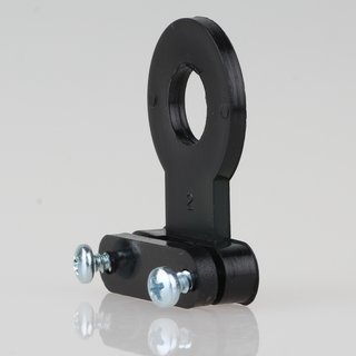 Lampen-Kabelaufhänger Kunststoff schwarz Kabel Zugentlaster für 10er Rohr