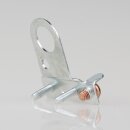 Zugentlaster für Lampen – Kabelaufhänger aus Metall, verzinkt, mit Erdungsschraube und FE-Schelle für 10er Rohr