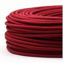 Textilkabel Stoffkabel bordeaux rot 3-adrig 3x0,75...