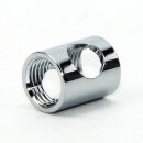 Auslass-Muffe Gewinde-Adapter verchromt M10x1...