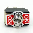 Einbau-Kippschalter mit Metallhebel – 1-polig, Mittelstellung, 6A/250V, Schraubanschluss, schwarz