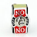 Einbau-Kippschalter mit Metallhebel – 1-polig, Mittelstellung, 6A/250V, Schraubanschluss, schwarz