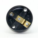 E10 Niedervolt Illu-Fassung schwarz für Kleinspannung 12Volt/0,5A