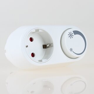 Steckdosen-Dimmer fr LED Lampen 3-24W/230V und Glhlampen, Halogenlampen 25-200W/230V