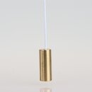 Zugschnur mit Messing-Anhnger 8x20mm, 220mm lang, wei...
