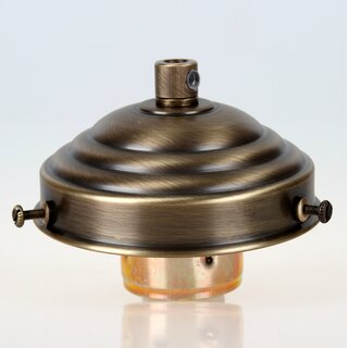 Lampenschirm Glashalter 89x34mm Antik Fume fr E14 und E27 Fassung