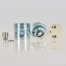 Lampenschirm Glashalter 89x34mm edelstahloptik mit E27 Fassung