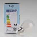 Sigor E14 LED Filament Tropfenlampe matt 2,5W (25W) 2700K warmweiß 250lm dimmbar