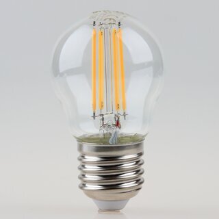 Sigor E27 LED Filament Tropfenlampe klar 4,5W = (40W) 470lm warmwei dimmbar