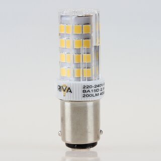 BA15d LED Leuchtmittel 3W 4000K kaltwei &ndash; fr Nhmaschinen & Speziallampen