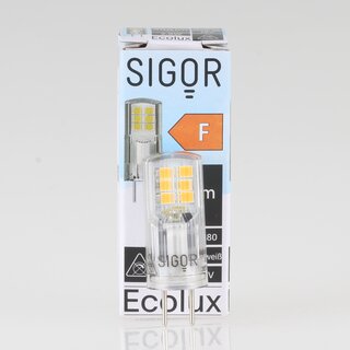 Sigor GY6.35 LED Leuchtmittel Lampe Ecolux 2.6W/12V = (28W) 300lm warmwei