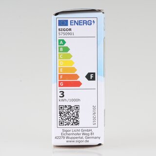 Sigor GY6.35 LED Leuchtmittel Lampe Ecolux 2.6W/12V = (28W) 300lm warmwei