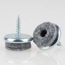 Filzgleiter 20 mm grau mit Schraube fr Holzsthle...