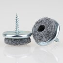 Filzgleiter 22 mm Metall mit Schraube fr Holzsthle