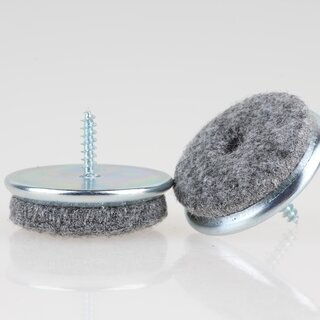 Filzgleiter 35 mm Metall mit Schraube fr Holzsthle
